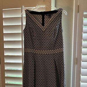 American Living Size 12 Black and White Empire Waist Dress